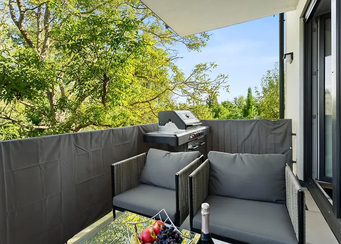 Lit Living Deluxe Woerth - Parking - Box Spring - Bbq - Balcony